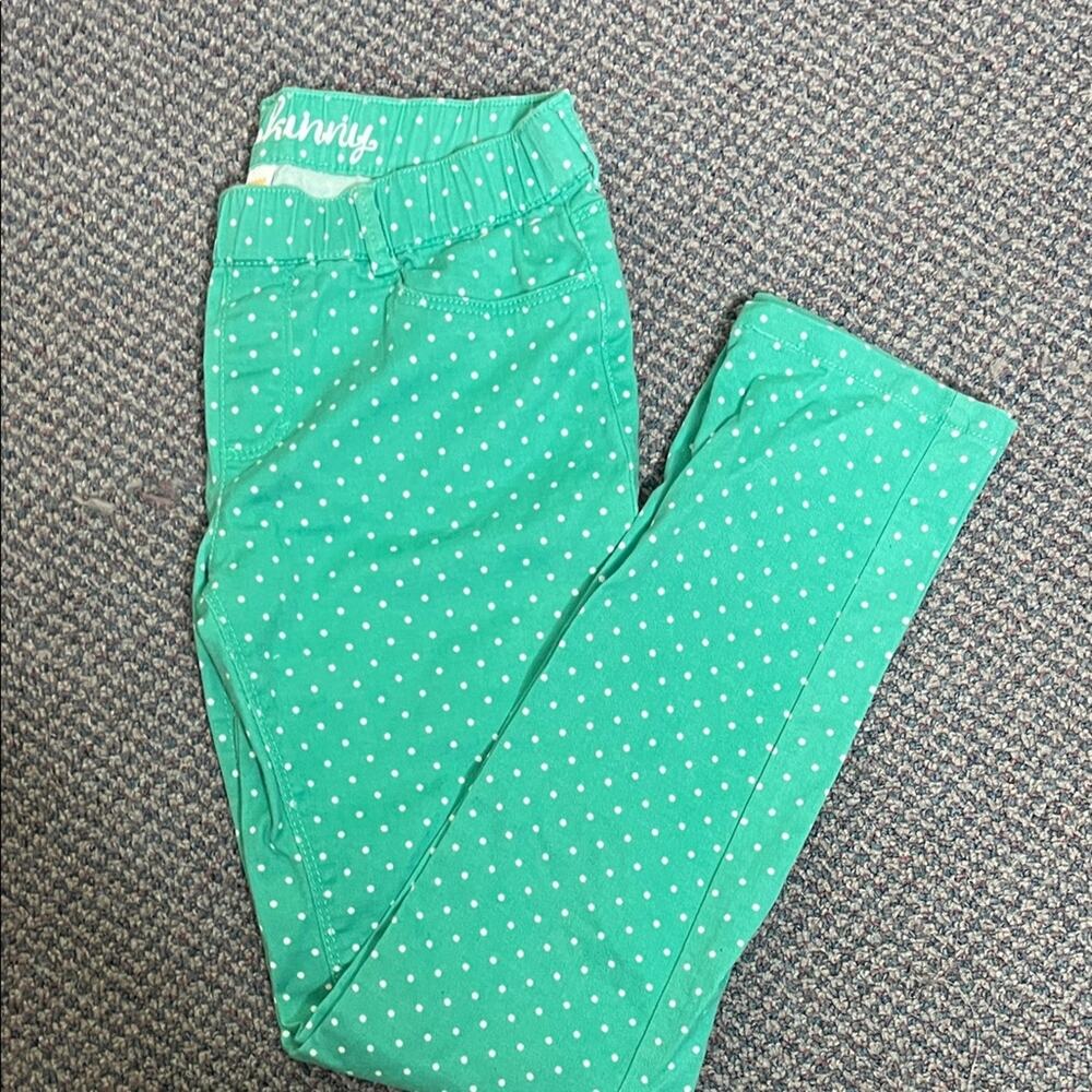 Gymboree Mint Green Polka Dot Jegging 12